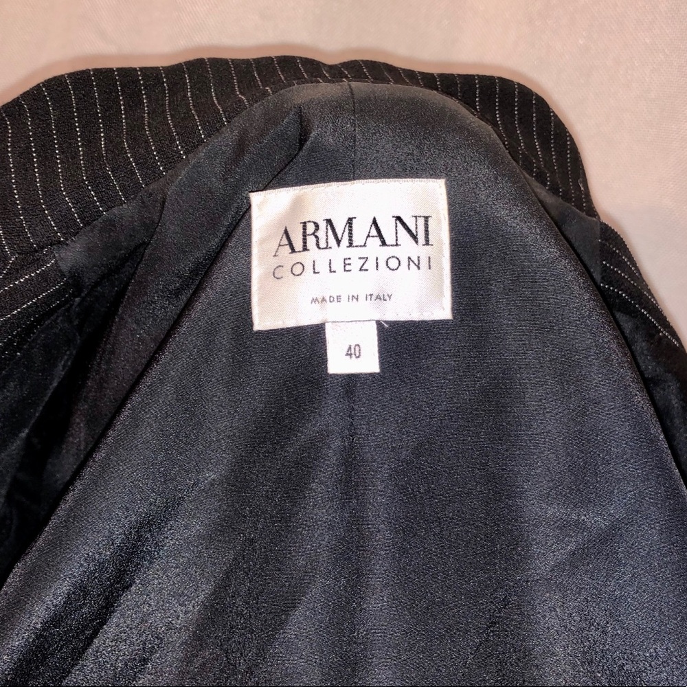 Vintage Pinstripe Armani Blazer - Picture 4 of 4